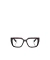Prada Eyewear Square Frame Glasses In Black