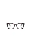 Prada Tortoiseshell D-frame Glasses In Black