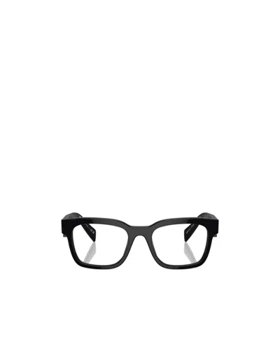 Prada Eyewear Square Frame Glasses In Black
