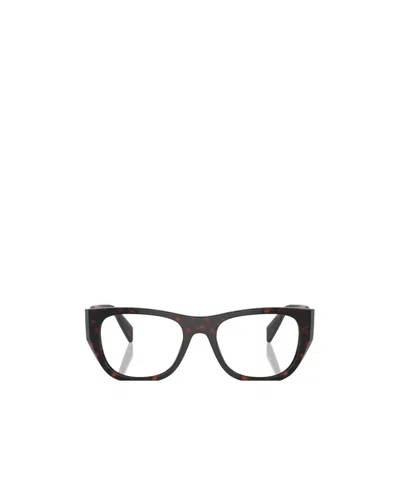 Prada Eyewear Square Frame Glasses In Black