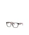 Prada Eyewear Square Frame Glasses In Gray
