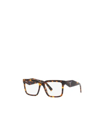 Prada Eyewear Square Frame Glasses In White