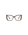 Prada 53mm Square Optical Glasses In White