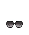 Prada Womens Black Pr 28zs Branded-arm Pillow-frame Acetate Sunglasses In Black