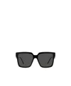 Prada Womens Black Pr 24zs Square-frame Acetate Sunglasses In Black