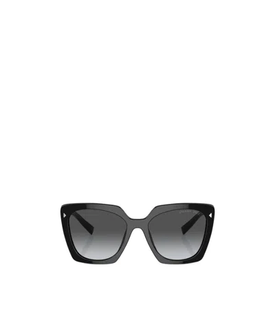 Prada Eyewear Square Frame Sunglasses In Black