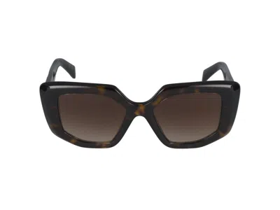 Prada Eyewear Square Frame Sunglasses In Brown