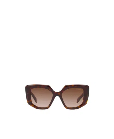 Prada Eyewear Square Frame Sunglasses In Brown