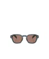 Prada Sunglasses With Iconic Metal Plaque In Brown