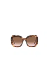 Prada Eyewear Square Frame Sunglasses In Brown