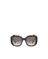 Prada Eyewear Square Frame Sunglasses In Gray