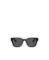 Prada Logo-lettering D-frame Sunglasses In Gray