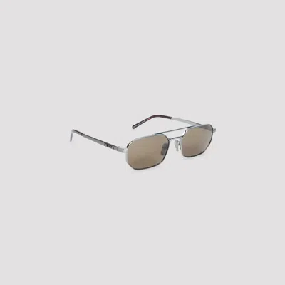 Prada Eyewear Stylish Metallic Acetate Sunglasses For Men