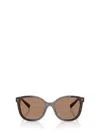 Prada Round-frame Sunglasses In Brown