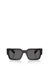 Prada Acetate Rectangular Sunglasses In Black