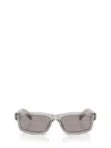 Prada Eyewear Rectangular Frame Sunglasses In Gray
