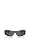 Prada Symbole Rectangular-frame Sunglasses In Black