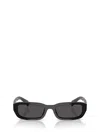 Prada Womens Black Pr B06s Rectangle-frame Acetate Sunglasses In Black
