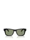 Prada 51mm Polarized Rectangular Sunglasses In Black