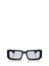 Prada Nero Acetate Sunglasses In Black