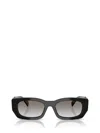 Prada Grey Gradient Rectangular Ladies Sunglasses Pr B05s 3890a7 53 In Black