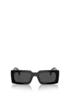 Prada Eyewear Rectangular Frame Sunglasses In Black