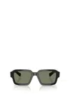 Prada 54mm Polarized Square Sunglasses In Black