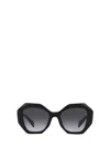 Prada Womens Black Pr16ws Irregular-frame Acetate Sunglasses In Black