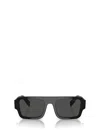 Prada Womens Black Pr A05s Rectangle-frame Acetate Sunglasses In Black