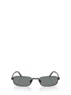 Prada 54mm Rectangular Sunglasses In Black