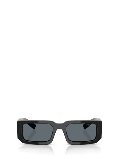 Prada Womens Black Pr 06ys Rectangle-frame Acetate Sunglasses