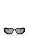 Prada Eyewear Rectangular Frame Sunglasses In Black