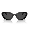 Prada Dark Grey Cat Eye Ladies Sunglasses Pr A02s 16k08z In Black
