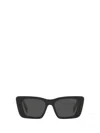 Prada Pr 08ys 1ab5s0 Cat Eye Sunglasses In Black