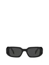 Prada Womens Black Pr 17ws Rectangular-frame Acetate Sunglasses In Black