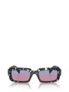 Prada 55mm Irregular Sunglasses In Black Crystal Tortoise