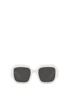 Prada Oversize-frame Sunglasses In Black / Talc