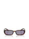 Prada Rectangle Sunglasses In Brown