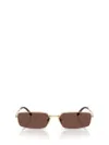 Prada Rectangular-frame Sunglasses In Brown