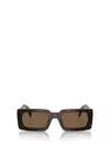 Prada Womens Brown Pr A07s Pillow-frame Tortoiseshell Acetate Sunglasses In Brown