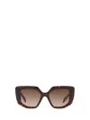 Prada Tortoiseshell-effect Square Sunglasses In Brown
