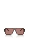Prada Rectangular Frame Sunglasses Sunglasses In Brown