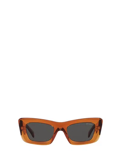 Prada Eyewear Sunglasses In Crystal Orange