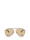 Prada Pr B57s Aviator Steel Sunglasses In Gold