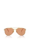 Prada 58mm Pilot Sunglasses In Gold