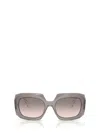 Prada Symbole Oversized-frame Sunglasses In Gray