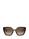 Prada Pr 19zs 2au6s1 55mm Womens Butterfly Sunglasses In Havana