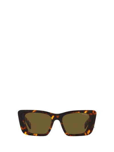 Prada Eyewear Sunglasses In Honey Tortoise