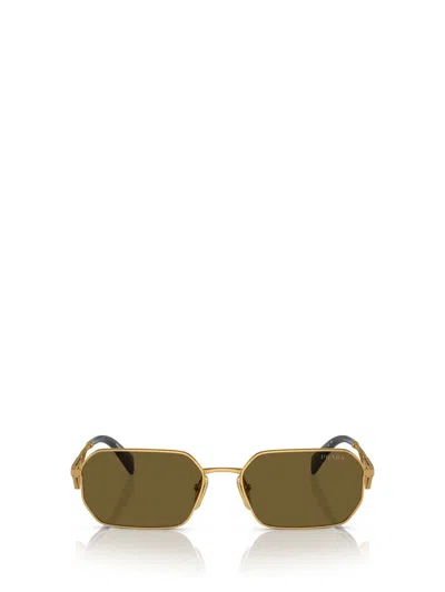 Prada Eyewear Sunglasses In Matte Gold