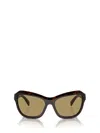 Prada Womens Brown Pr A27s Butterfly-frame Acetate Sunglasses In Radica Tortoise